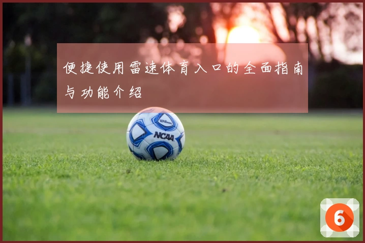 便捷使用雷速体育入口的全面指南与功能介绍